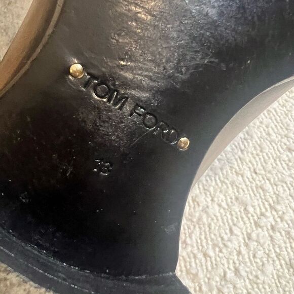 Tom Ford mens Brown Leather Double Monk Oxfords with Brogue Detailing size 13 - Picture 10 of 16